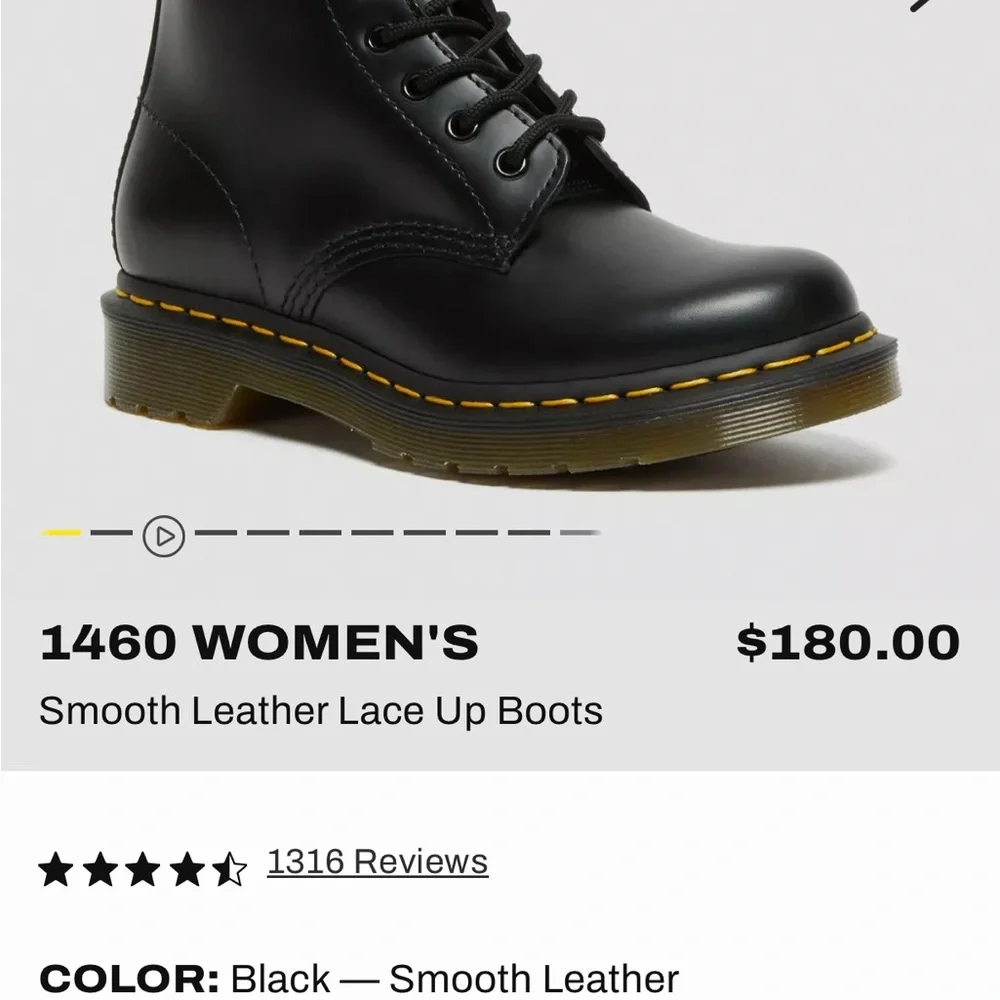 Dr. Martens are brand new, never worn. Size 6 - Picture 6 of 8